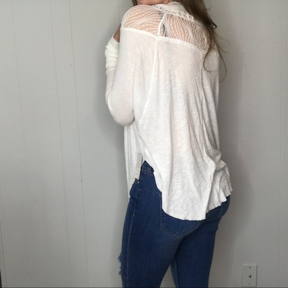 Free People | Spring Valley Top White Lace New m - Picture 4 of 7